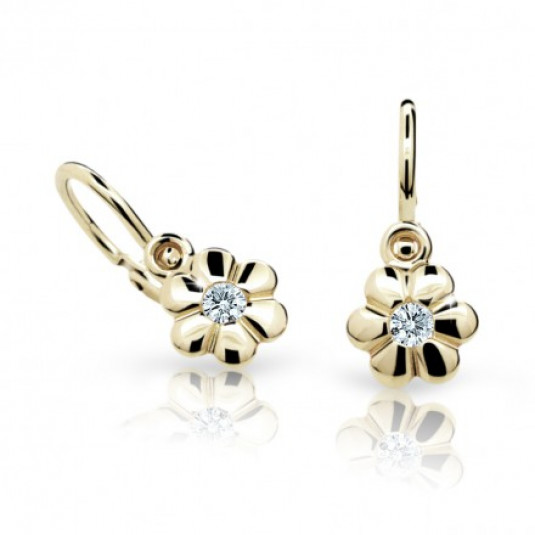 CUTIE DIAMONDS arany fülbevaló virág C1736 fülbevaló ND1736-10-D-X-1