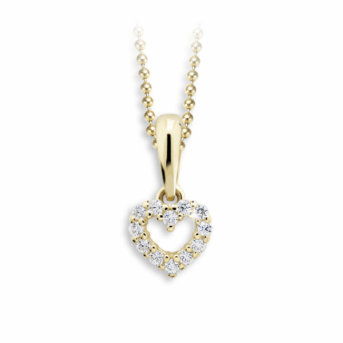CUTIE DIAMONDS arany szív medál C2157