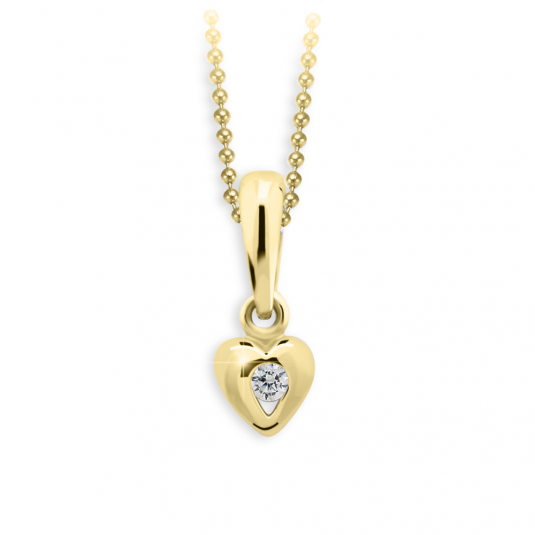 CUTIE DIAMONDS arany szív medál C1556