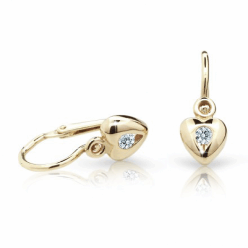 CUTIE DIAMONDS arany szív fülbevaló C1556 fülbevaló ND1556-10-D-X-1
