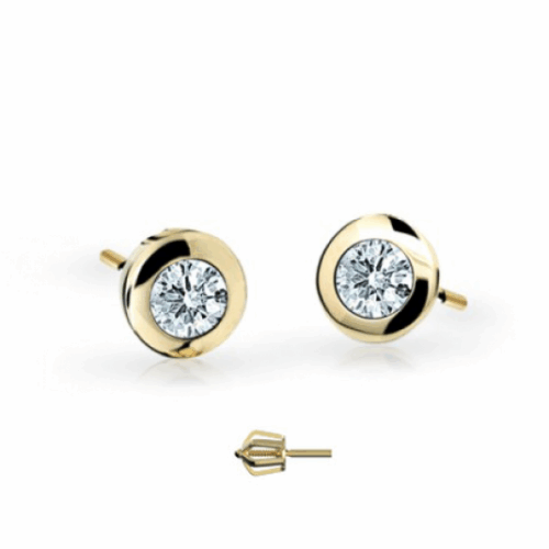 CUTIE DIAMONDS arany fülbevaló körök C1537 fülbevaló ND1537-30-D-X-1