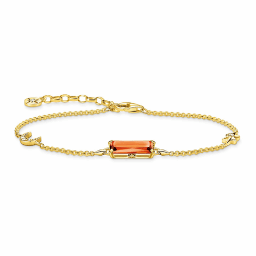 THOMAS SABO karkötőOrange stone with star and moon gold karkötő A1958-971-8-L19V