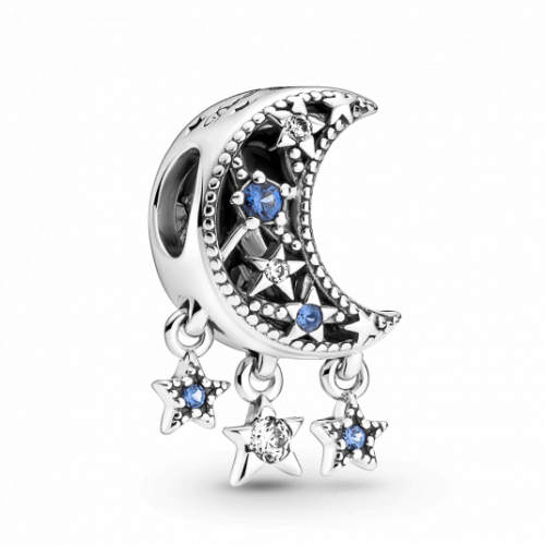 PANDORA charm Hold és csillagok