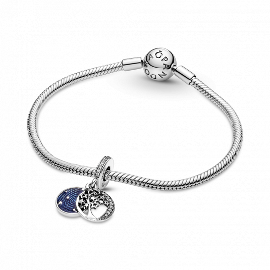 PANDORA karkötő Tree & Galaxy Moon karkötő 590728+799645C01