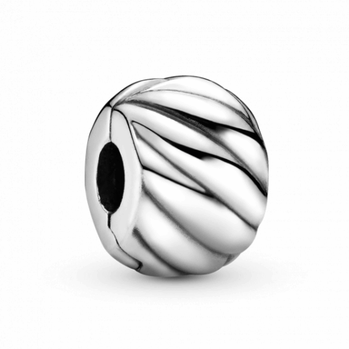 PANDORA Polírozott madártoll klip charm