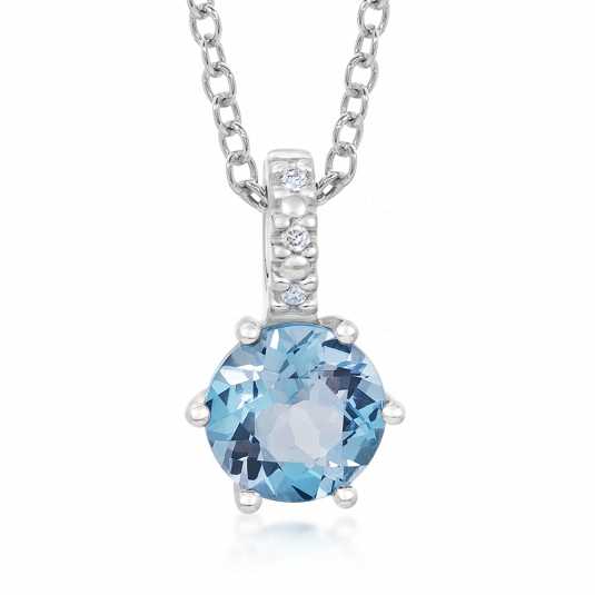 SOFIA DIAMONDS arany medál topázzal és gyémántokkal 0
