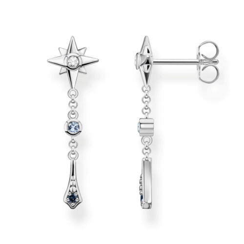 THOMAS SABO fülbevaló Royalty star stones silver fülbevaló H2209-945-7