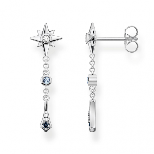 THOMAS SABO fülbevaló Royalty star stones silver fülbevaló H2209-945-7