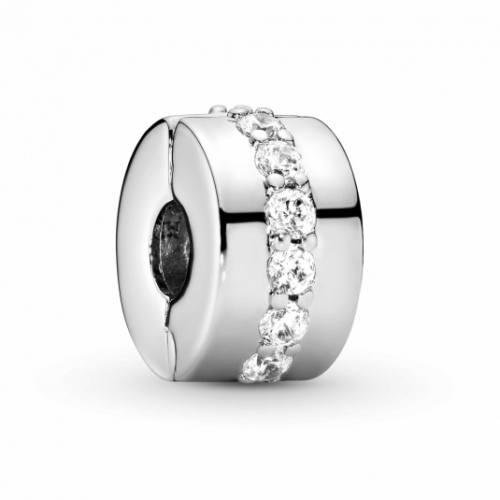 PANDORA Szikrázó áttetsző sor klip charm