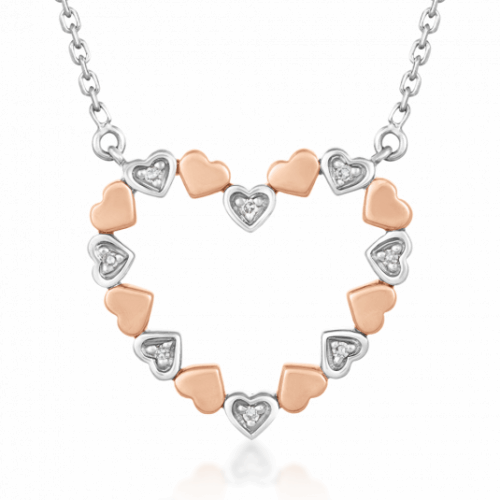 SOFIA DIAMONDS arany nyaklánc szívvel és gyémánttal 0
