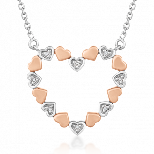 SOFIA DIAMONDS arany nyaklánc szívvel és gyémánttal 0