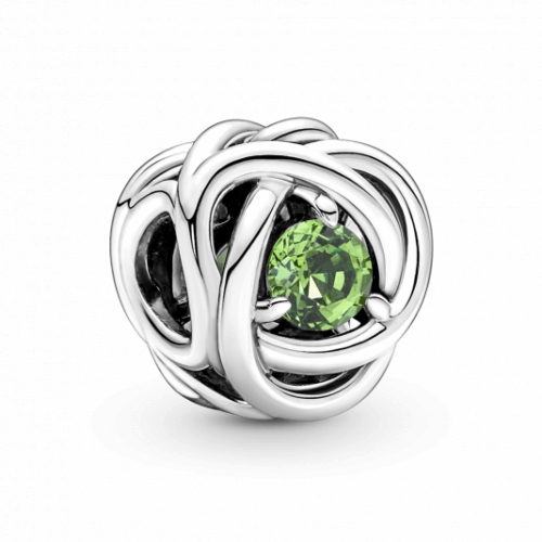 PANDORA Tavaszzöld örökkévalóság kör charm