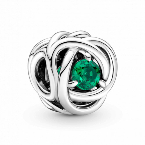 PANDORA Zöld örökkévalóság kör charm