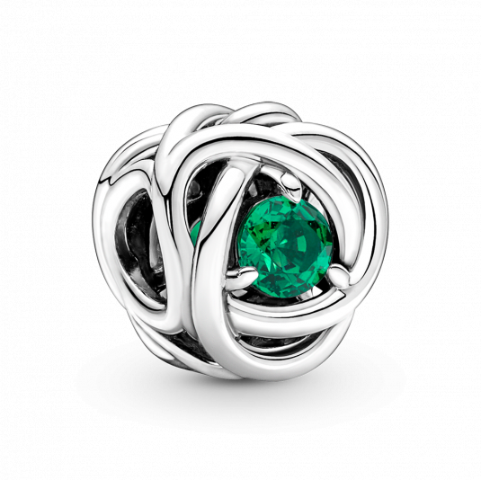 PANDORA Zöld örökkévalóság kör charm