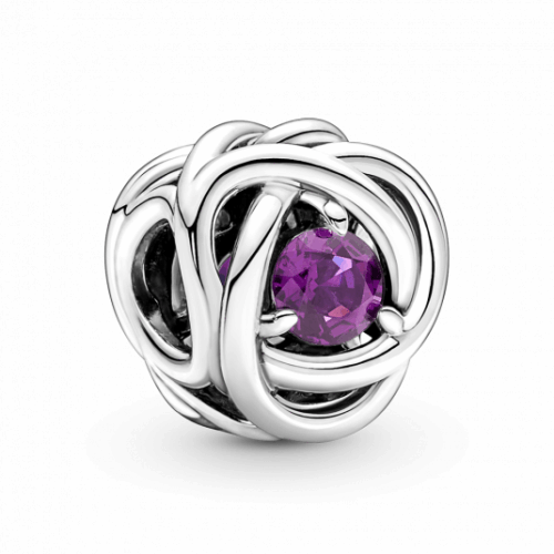 PANDORA Lila örökkévalóság kör charm
