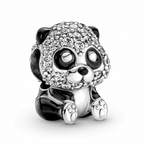 PANDORA Csillogó cuki panda charm