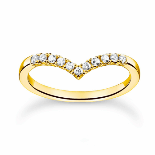 THOMAS SABO gyűrű White stones gold gyűrű TR2394-414-14