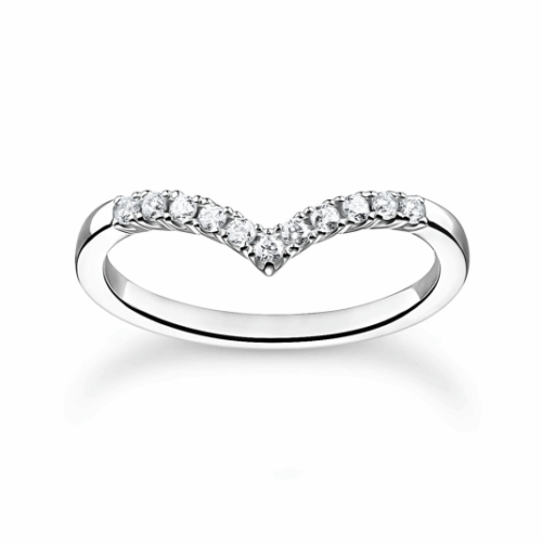 THOMAS SABO gyűrű White stones gyűrű TR2394-051-14