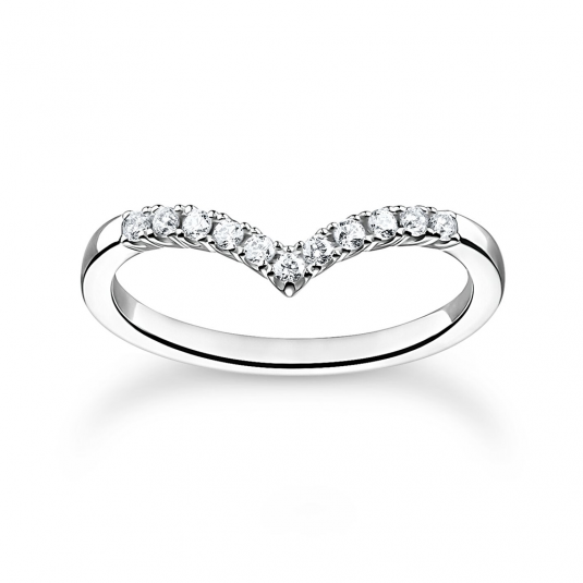 THOMAS SABO gyűrű White stones gyűrű TR2394-051-14