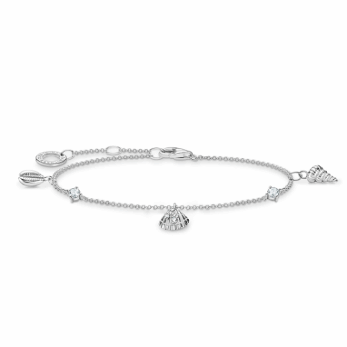 THOMAS SABO karkötő Shells and white stones silver karkötő A2060-051-14-L19V