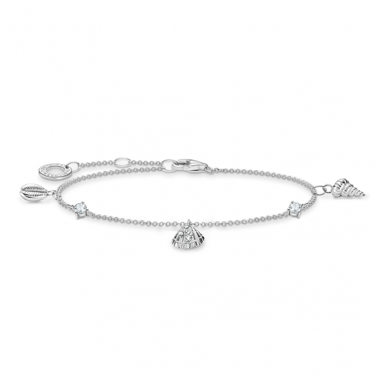 THOMAS SABO karkötő Shells and white stones silver karkötő A2060-051-14-L19V