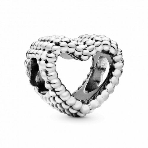 PANDORA Gyöngyös szív charm