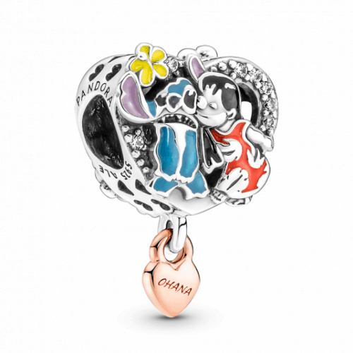 PANDORA Disney Ohana Lilo és Stitch ihlette charm
