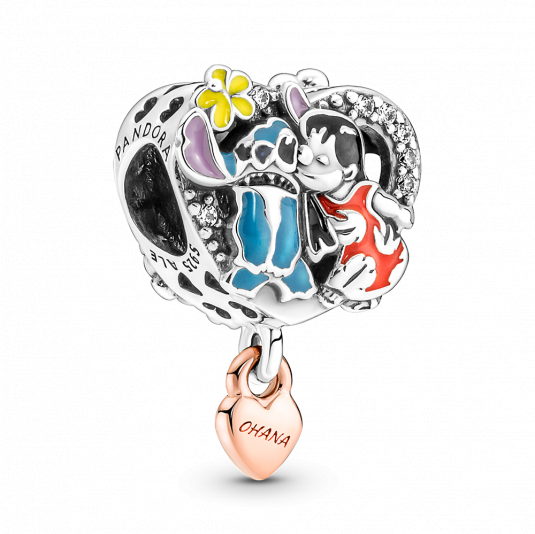 PANDORA Disney Ohana Lilo és Stitch ihlette charm