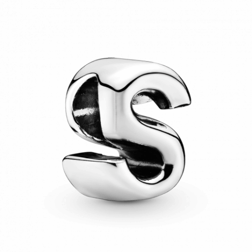 PANDORA S betű charm