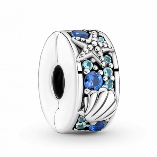 PANDORA Trópusi tengeri csillag és kagyló klip charm