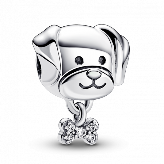 PANDORA Kiskutya és csont charm