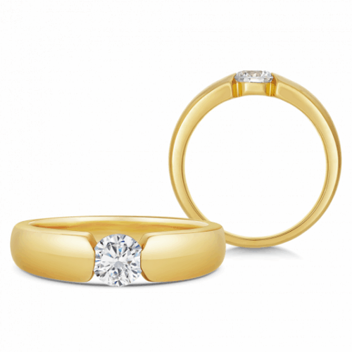 SOFIA DIAMONDS arany eljegyzési gyűrű gyémánttal 0