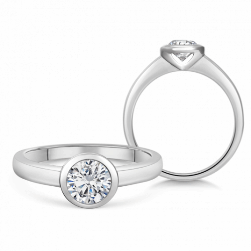 SOFIA DIAMONDS arany eljegyzési gyűrű gyémánttal 0