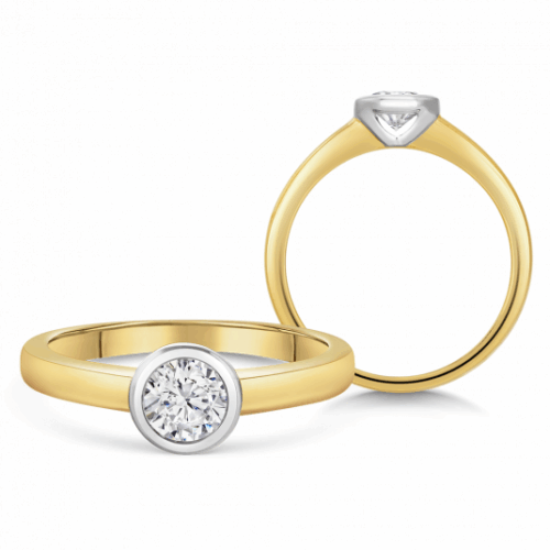 SOFIA DIAMONDS arany eljegyzési gyűrű gyémánttal 0