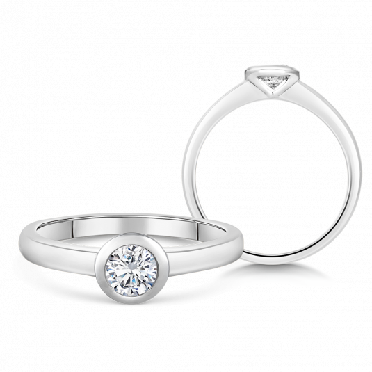 SOFIA DIAMONDS arany eljegyzési gyűrű gyémánttal 0
