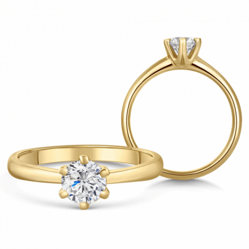 SOFIA DIAMONDS arany eljegyzési gyűrű gyémánttal 0