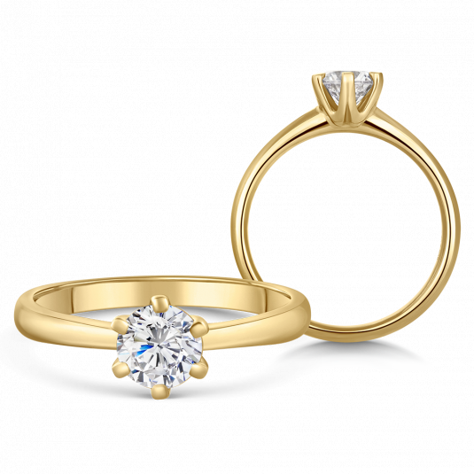 SOFIA DIAMONDS arany eljegyzési gyűrű gyémánttal 0