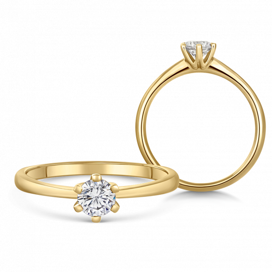 SOFIA DIAMONDS arany eljegyzési gyűrű gyémánttal 0