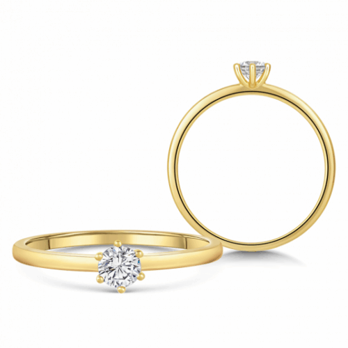 SOFIA DIAMONDS arany eljegyzési gyűrű gyémánttal 0