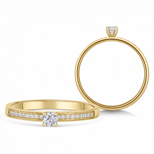 SOFIA DIAMONDS arany eljegyzési gyűrű gyémánttal 0