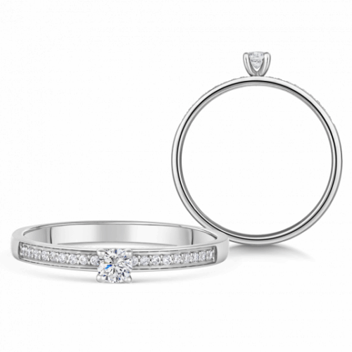 SOFIA DIAMONDS arany eljegyzési gyűrű gyémánttal 0