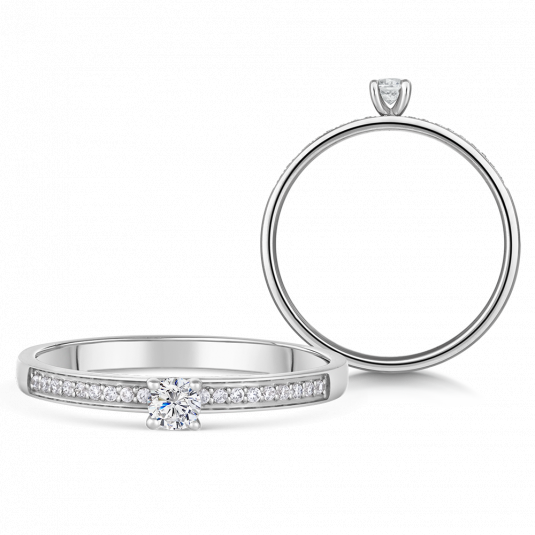 SOFIA DIAMONDS arany eljegyzési gyűrű gyémánttal 0