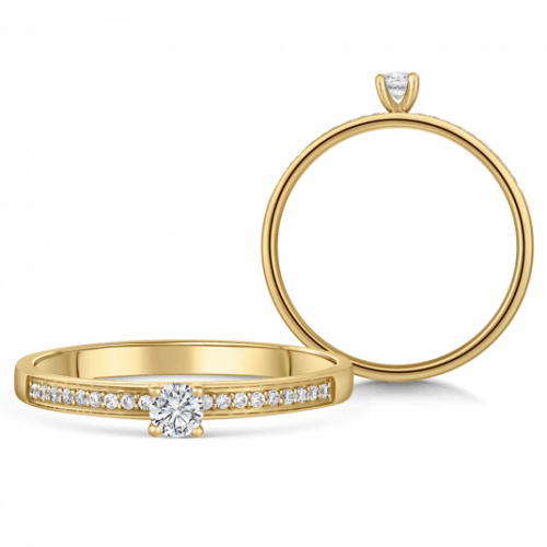 SOFIA DIAMONDS arany eljegyzési gyűrű gyémántokkal 0