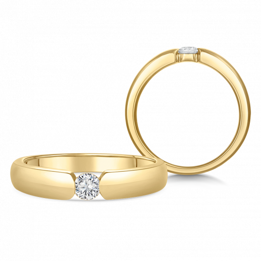 SOFIA DIAMONDS arany eljegyzési gyűrű gyémánttal 0
