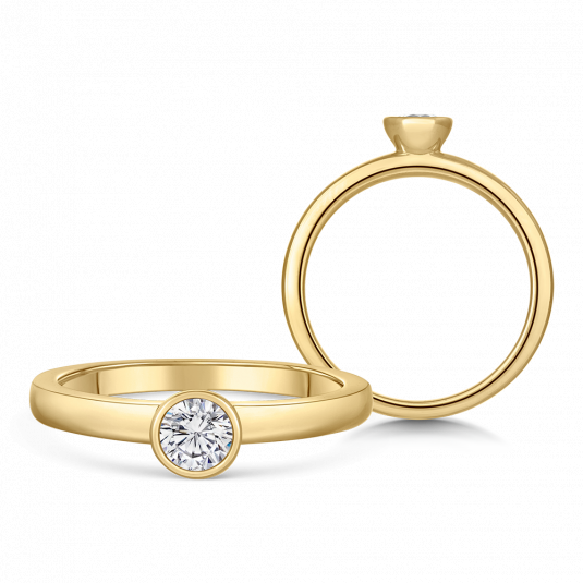 SOFIA DIAMONDS arany eljegyzési gyűrű gyémánttal 0