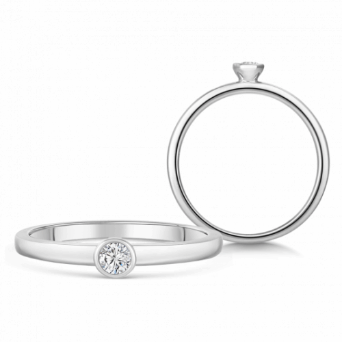 SOFIA DIAMONDS arany eljegyzési gyűrű gyémánttal 0
