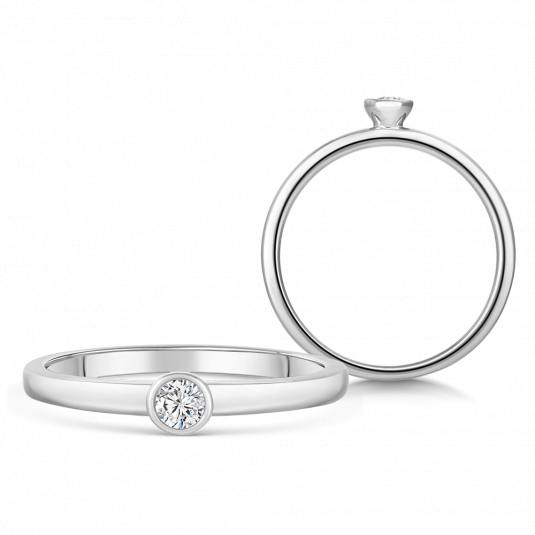 SOFIA DIAMONDS arany eljegyzési gyűrű gyémánttal 0