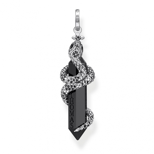 THOMAS SABO medál Blackened onyx with snake medál PE944-641-11