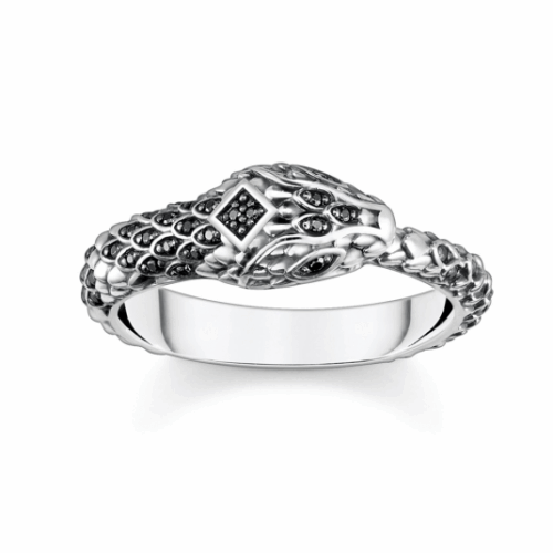 THOMAS SABO gyűrű Blackened snake gyűrű TR2419-643-11
