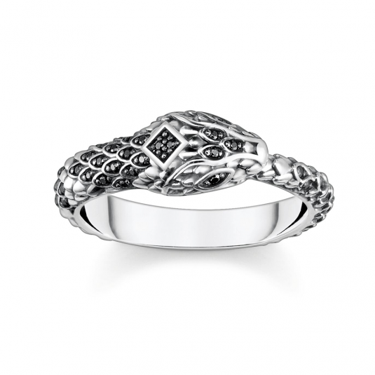 THOMAS SABO gyűrű Blackened snake gyűrű TR2419-643-11